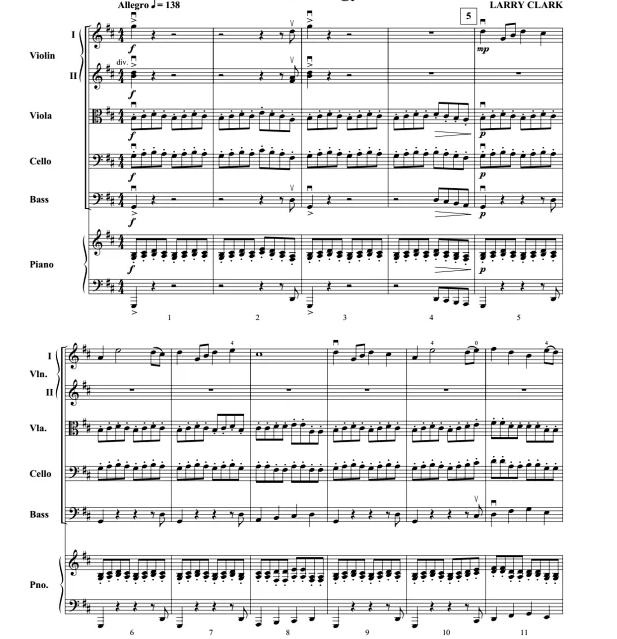 动能 初级 交响弦乐合奏总谱+分谱 有试听