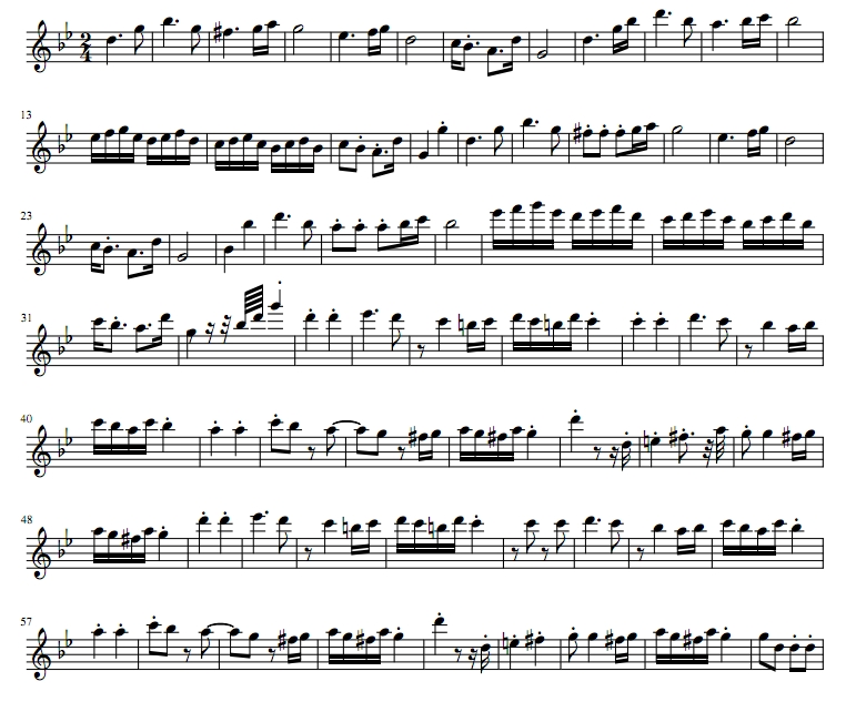 匈牙利舞曲5号  长笛独奏 坎恩版 有试听