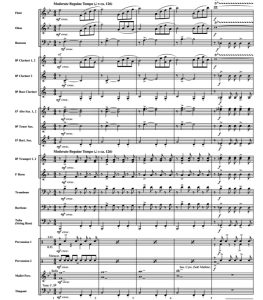 南美比根舞曲 初级 交响管乐合奏总谱+分谱 G2 有试听-云音圈