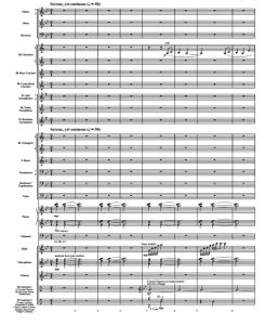 变相雷霆 巴马吉斯版 初-中级 交响管乐合奏总谱+分谱 2.5-3级 有试听-云音圈