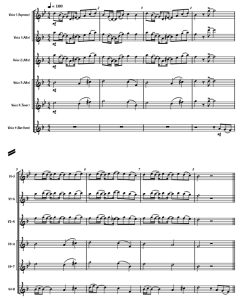 只有我们两个人 SATB 萨克斯四重奏 总谱+分谱 有试听-云音圈