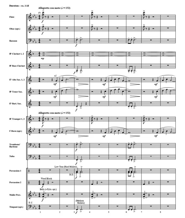 史前巨石阵 初级 交响管乐合奏总谱+分谱 G1.5 有试听