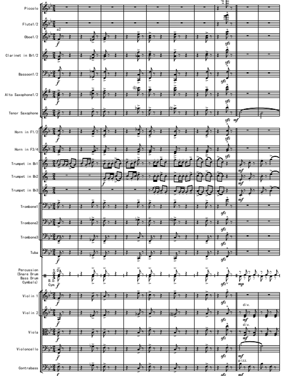 号手的节日 3.5级 小号与管弦乐总谱+分谱 有试听
