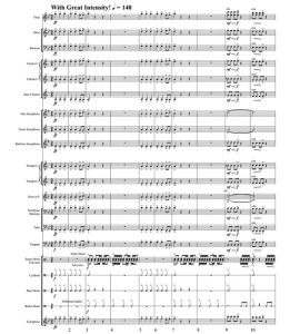 吸血鬼的飞行 交响管乐合奏总谱+分谱 中级 G3 有试听-云音圈