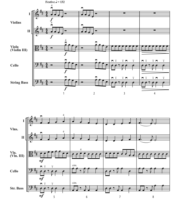 和经典一起叮叮当 弦乐五重奏 总分谱 有试听