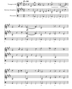 哈利波特  小号低音萨克斯打击乐三重奏 总分谱 有试听-云音圈