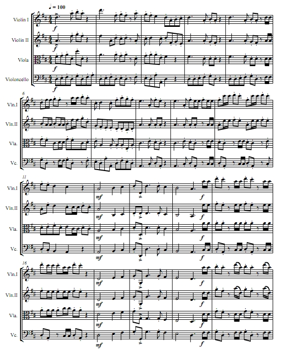 哈利路亚大合唱 弥赛亚 亨德尔 弦乐四重奏总谱+分谱 有试听