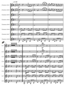 哎哟，妈妈 单簧管八重奏总谱+分谱 有试听-云音圈