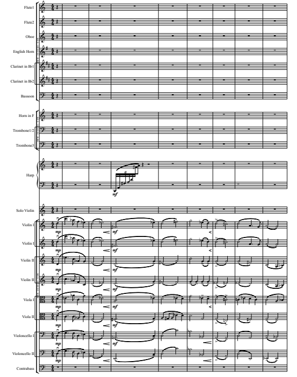 回忆 选自辛德勒名单 管弦乐总谱+分谱  有试听