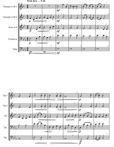 圣体颂Ave Verum莫扎特 铜管五重奏总谱+分谱 有试听-云音圈