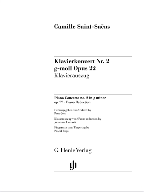 图片[2]-圣桑 g小调第二钢琴协奏曲op22 双钢琴 亨乐版