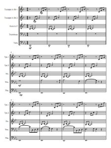 圣母颂Ave Maria 铜管五重奏总谱+分谱 有试听-云音圈