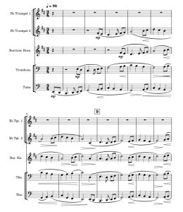 圣诞佳音歌 The first noel 铜管五重奏 总谱+分谱 有试听-云音圈