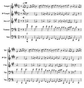 圣诞佳音歌 The first noel 铜管五重奏 约瑟夫版 总谱+分谱 有试听-云音圈