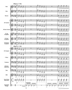 圣诞老人能跳康康舞么 初级 交响管乐合奏总谱+分谱 1.5级 有试听-云音圈