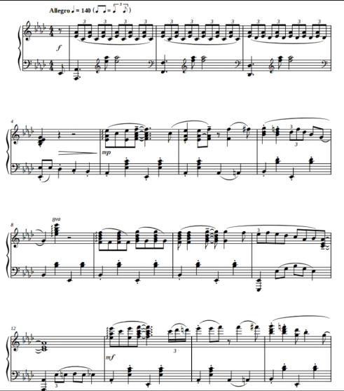 在圣诞树旁摇摆 圣诞歌曲 高级版 钢琴独奏 有试听