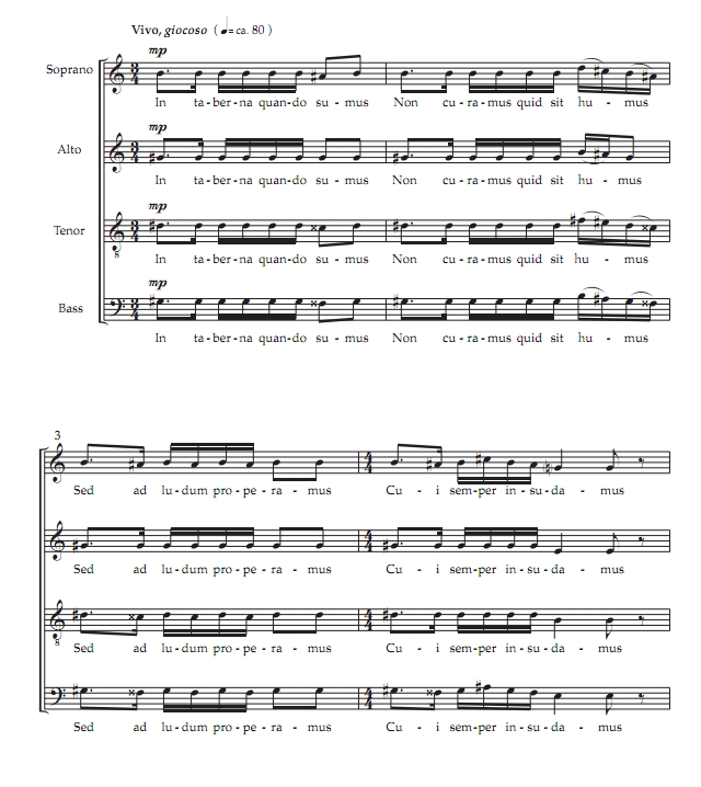 商品为SATB 四声部合唱线谱 在酒馆  齐奥尔科夫斯基版 阿卡贝拉 无伴奏混声合唱谱 有试听