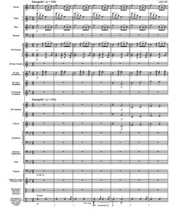 夏天的回响 巴马吉斯版 中级 交响管乐合奏总谱+分谱 3级 有试听-云音圈