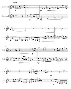 夏日 Summertime 单簧管二重奏 总分谱 有试听-云音圈