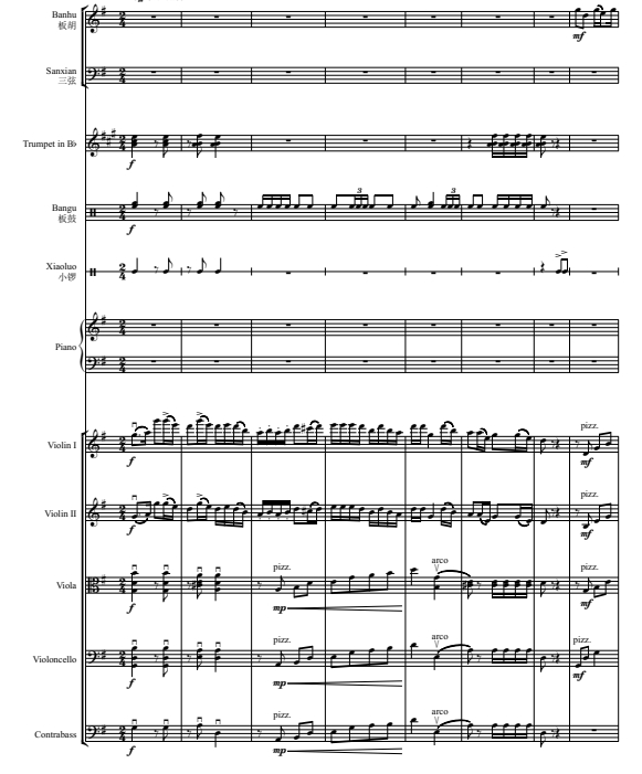 夫妻逗趣 管弦乐总谱+分谱 有试听