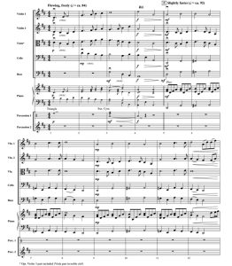 威尔士民歌 All Through The Night 初-中级 交响弦乐合奏总谱+分谱 2-3级 有试听-云音圈