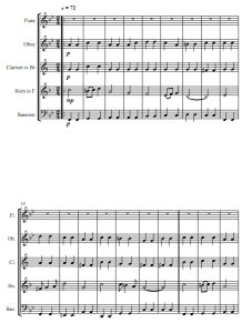 威风凛凛进行曲 艾尔加 木管五重奏总谱+分谱 有试听-云音圈