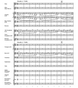 孤星 初级 交响管乐合奏总谱+分谱 2级 有试听-云音圈