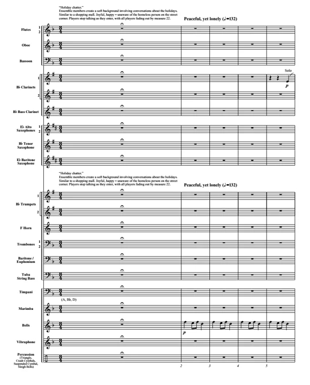 孤独的愿望 巴马吉斯版 中级 交响管乐合奏总谱+分谱 2.5级 有试听