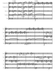 宿命对决 星战前传之幽灵的威胁 铜管五重奏总谱+分谱 有试听-云音圈