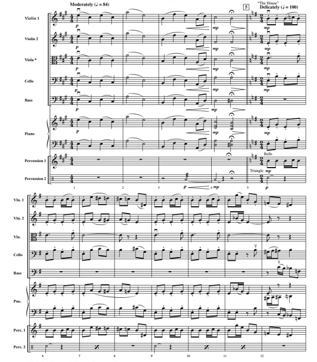 小鬼当家-配乐串烧 中级 交响弦乐合奏总谱+分谱 3级 有试听