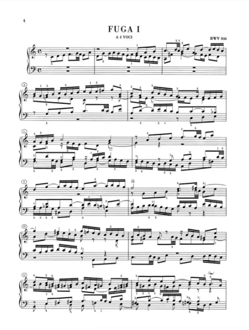 图片[5]-巴赫《十二平均律》（Henle 版本）亨乐原版 带指法 上下两卷