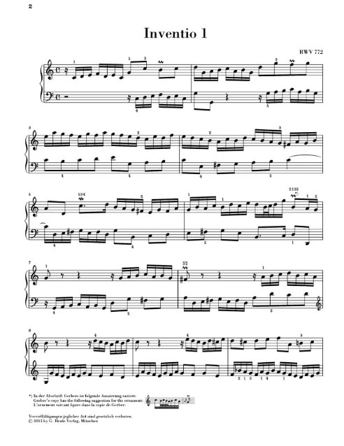图片[3]-巴赫二三部创意曲 BWV772-801 亨乐版 带指法