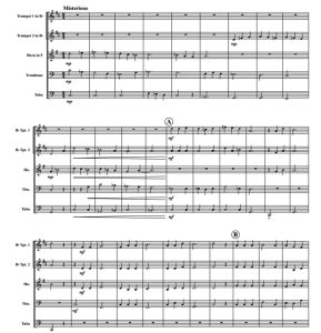 帕莱斯特里纳 The Strife Is O'er 铜管五重奏总谱+分谱 有试听-云音圈