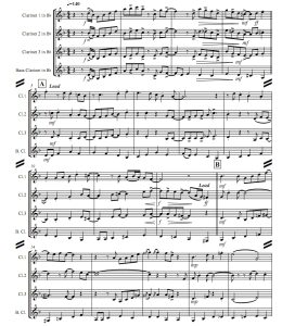 带我飞向月球 单簧管四重奏 总谱 有试听-云音圈