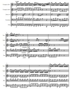 席巴女王入场 亨德尔 加拿大铜管五重奏总谱+分谱 有试听-云音圈