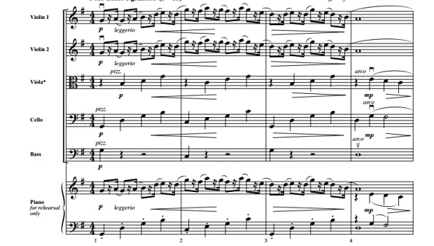 幽默曲 Humoresque 初-中级 交响弦乐合奏总谱+分谱 2-3级 有试听