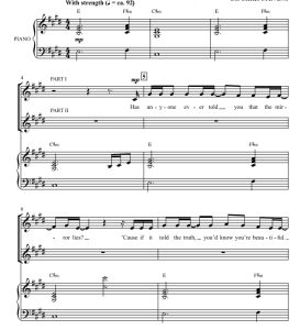 商品为SA 二声部合唱线谱 当我看到你  海登版 童声女声合唱谱 有试听-云音圈