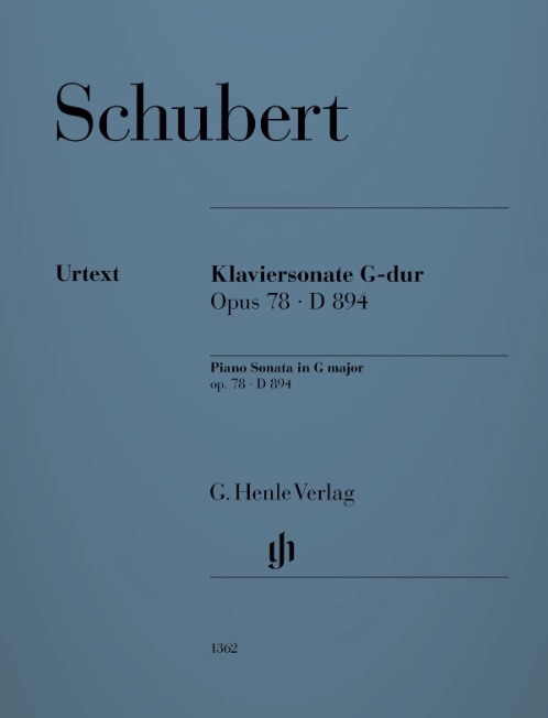 舒伯特钢琴奏鸣曲Op.78 D.894 亨乐原版