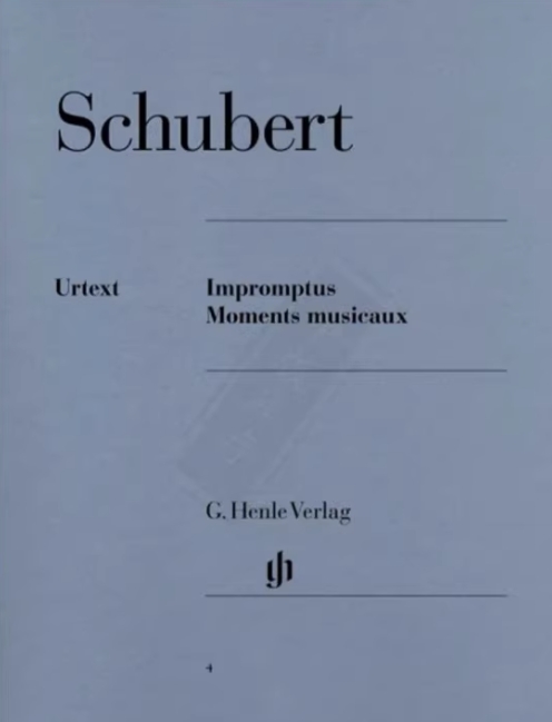 舒伯特 钢琴即兴曲与音乐瞬间合集 D899+780+935 亨乐原版