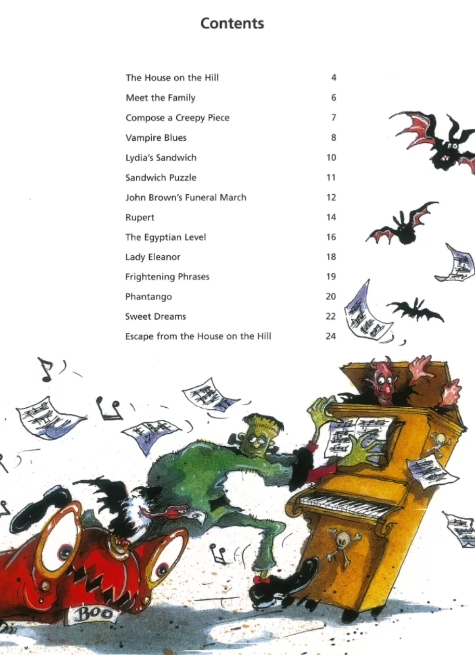 图片[2]-14首原创 万圣节钢琴曲 全彩插图 适合初级钢琴学习者（约英皇1级）