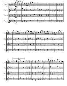 我们祝你圣诞快乐 圣诞 长笛四重奏总谱+分谱 有试听-云音圈