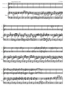 我们赞美你 维瓦尔第 单簧管二重奏与钢琴总谱+分谱 有试听-云音圈