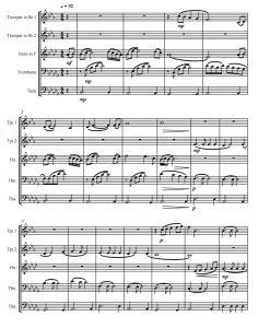 我心永恒My Heart Will Go On 铜管五重奏总谱+分谱 有试听-云音圈