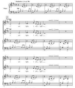 商品为SATB 四声部合唱线谱 我是光 塞斯版 混声合唱SATB+钢琴谱 有试听-云音圈