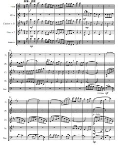 我爱北京天安门 祝盾 木管五重奏总谱+分谱 有试听-云音圈