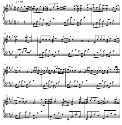 我知道我爱过你 高级版 钢琴独奏 有试听