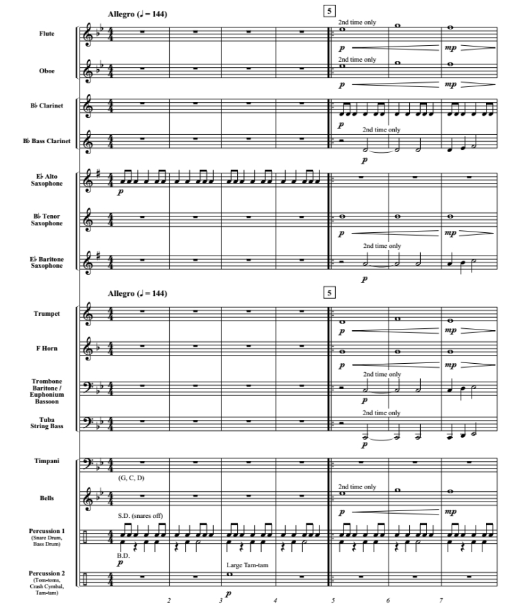 战争使者 入门级 交响管乐合奏总谱+分谱 0-1级 有试听