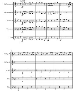 拉德茨基进行曲 Gunther1982 铜管五重奏 总谱+分谱 有试听-云音圈