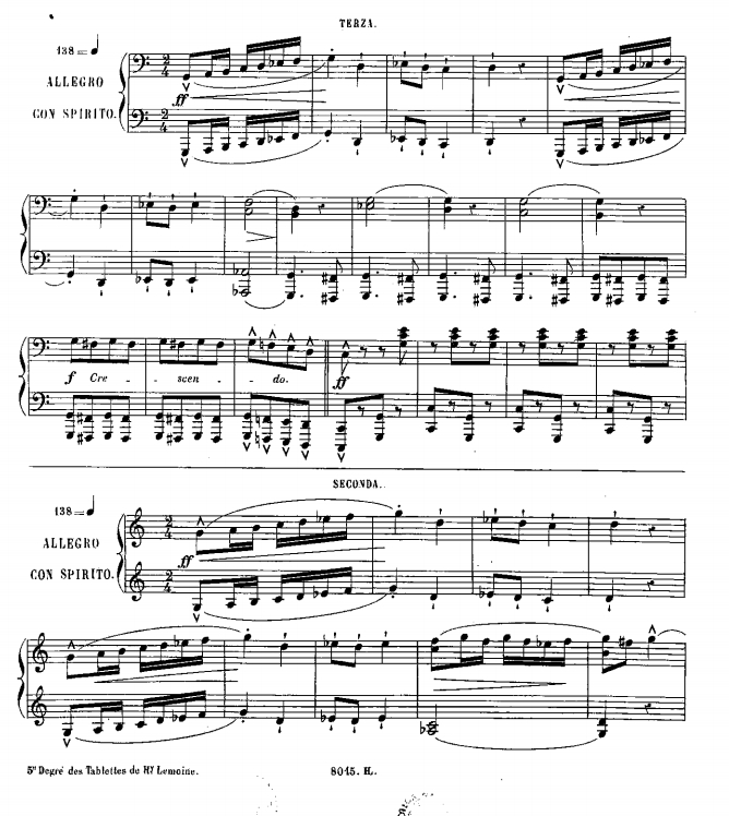 图片[2]-拉维尼亚克 加洛普进行曲 六手联弹 有试听