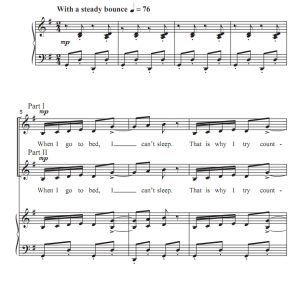 商品为SA 二声部合唱线谱 数羊 沃尔兹版 童声女声合唱谱 有试听-云音圈